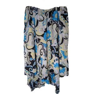 Giorgio Fiorlini Plus Collection Women's Lined Floral Pull-On Skirt Size 18/20